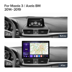 Магнитола для Mazda3 2013-2019, Axela BM  - Carmedia MZD001/KP-13-464-S10 монитор 13" QLED+2K на Android 12, ТОП процессор, 4G SIM-слот, CarPlay, 4+64ГБ