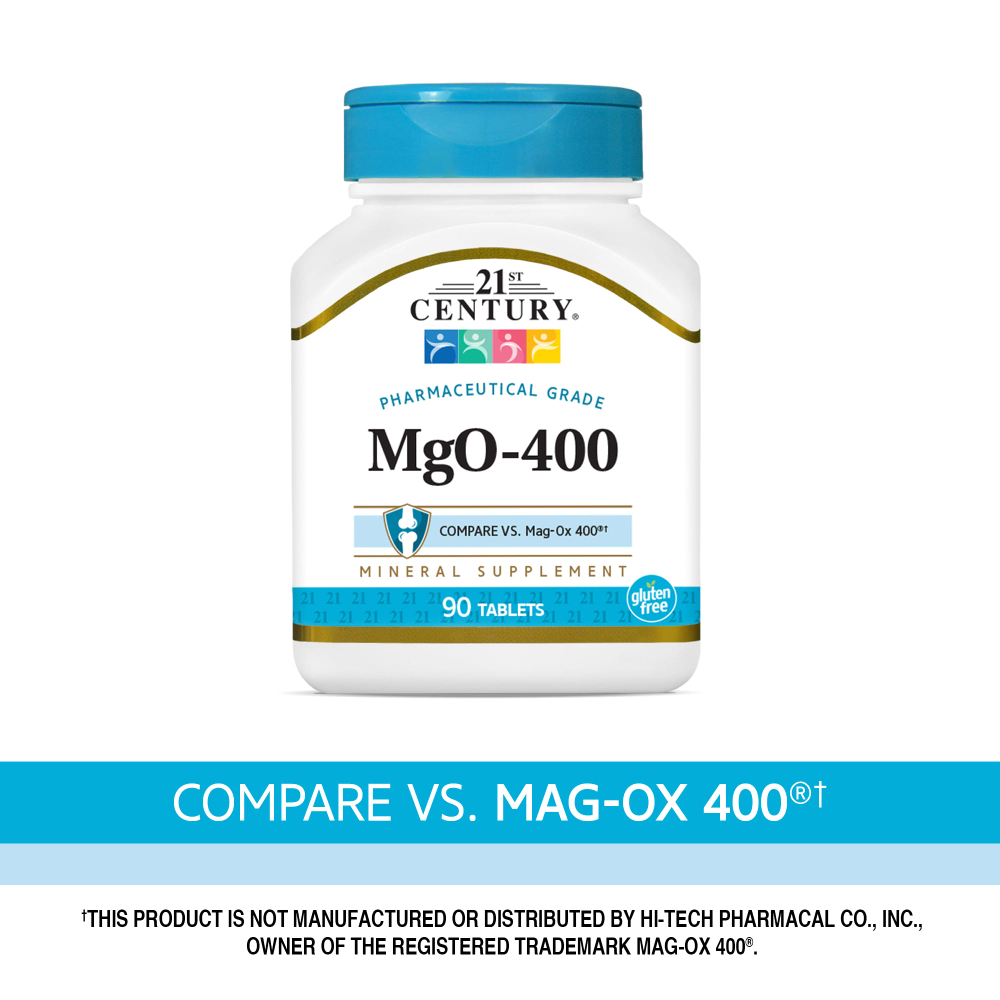 21st Century, MgO-400, 90 таблеток