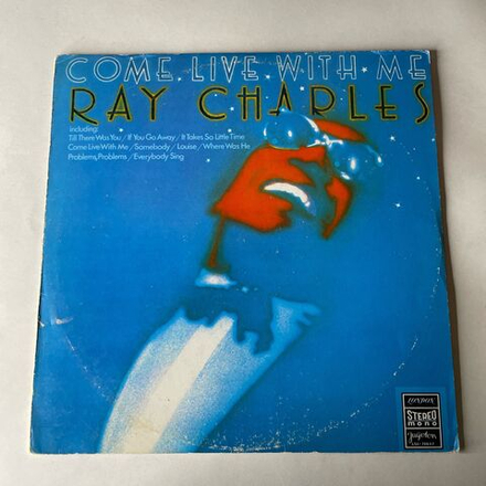 Винтажная виниловая пластинка LP Ray Charles Come Live With Me (Югославия 1974)