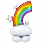 Фольгированный шар-фигура «Радуга в облаках» AIR, 157 см