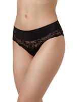 Трусики-слипы из микроволокна с кружевной вставкой (Размер: 46) (Цвет: черный)