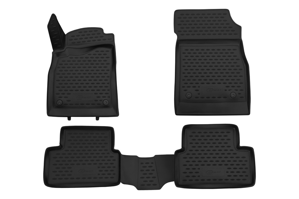 Коврики 3D в салон CHEVROLET Cruze 08/2009-2015, 4 шт. (ПУ, повышенная износостойкость)
