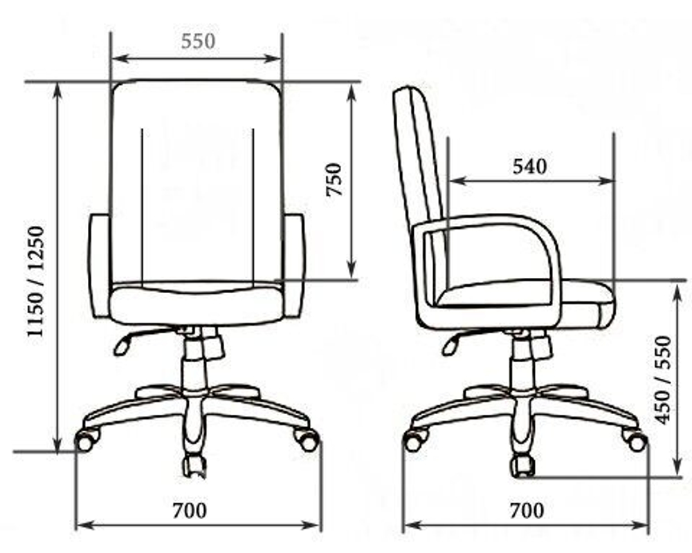 Кресло для руководителя PARIS A LX
