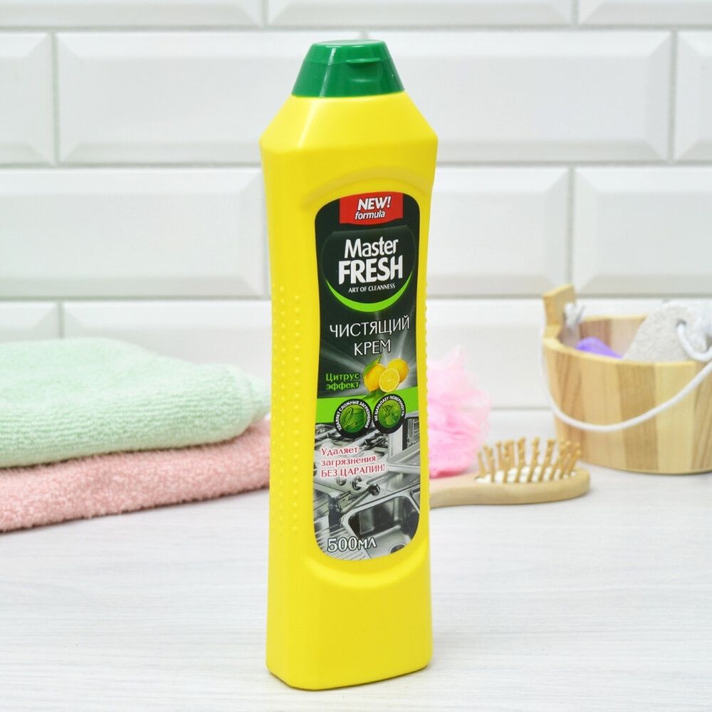 Крем чистящий &quot;Аромат лимона&quot; 500мл Master FRESH
