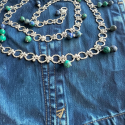 Пояс Бодичейн. Ледяной малахит. Азурмалахит