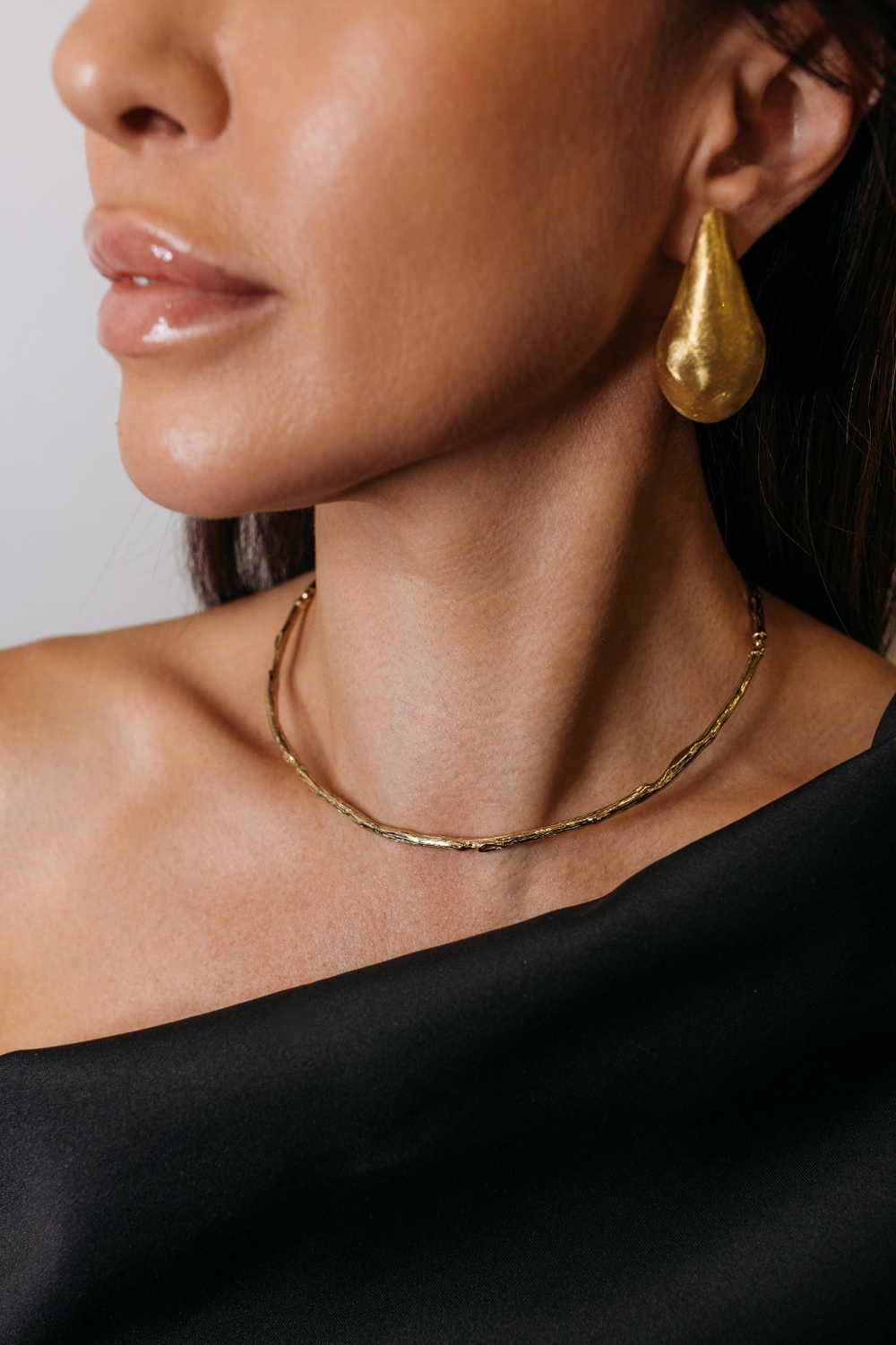 Серьги "Дутые капли"