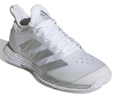 Женские Кроссовки теннисные Adidas Adizero Ubersonic 4 W - cloud wihite/silver metalic/grey two