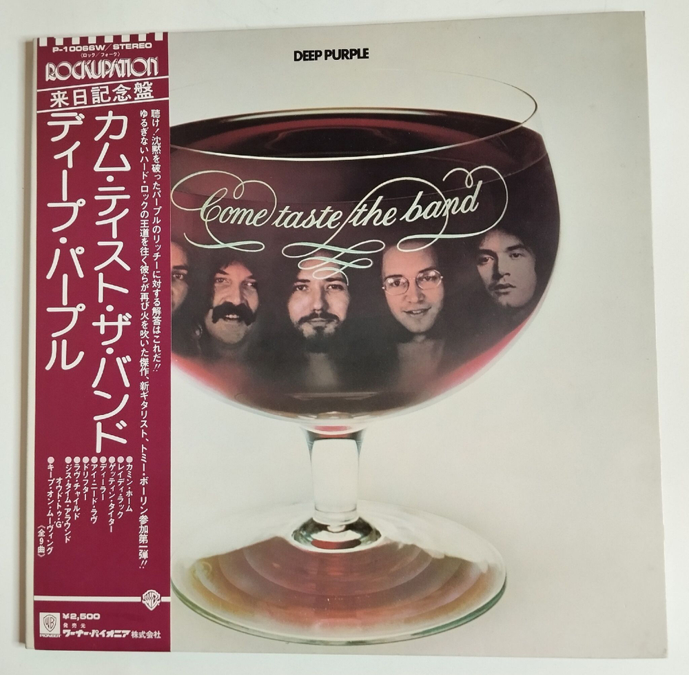 Винтажная виниловая пластинка LP Deep Purple Come Taste The Band (Japan 1975) (Obi) (NM)