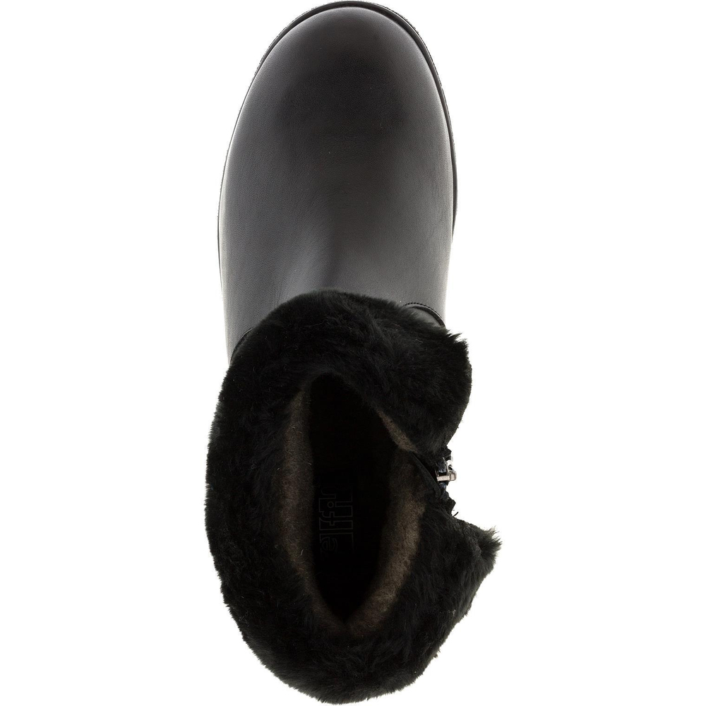 574401 Полусапожки женские черные кожа