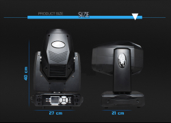 Вращающаяся голова Led Beam+Spot+Wash 160w