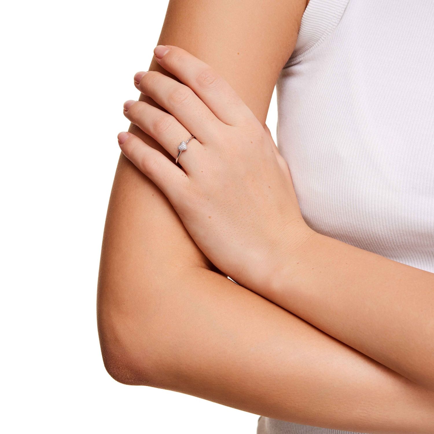 Кольцо Spangled Heart Ring – Silver