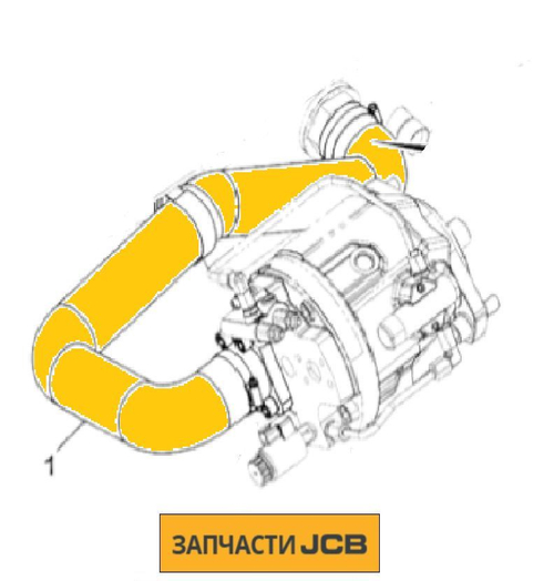 Патрубок JCB 333/H0036