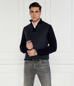 Хлопковый свитер h-dambino BOSS BLACK - темно-синий(50519590)