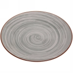Тарелка керамическая «Тоскана» 19см серая