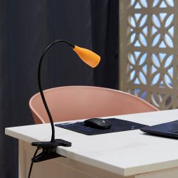 ULM-D501 4W-4000K ORANGE Светильник настольный светодиодный прищепка. Механический выключатель. Оранжевый. TM Uniel