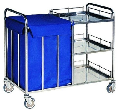 Столик-тележка медицинская инструментальная МЕДИЦИНОФФ F-16