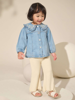 Куртка джинсовая с вышивкой для девочки Next E43-357, Голубой