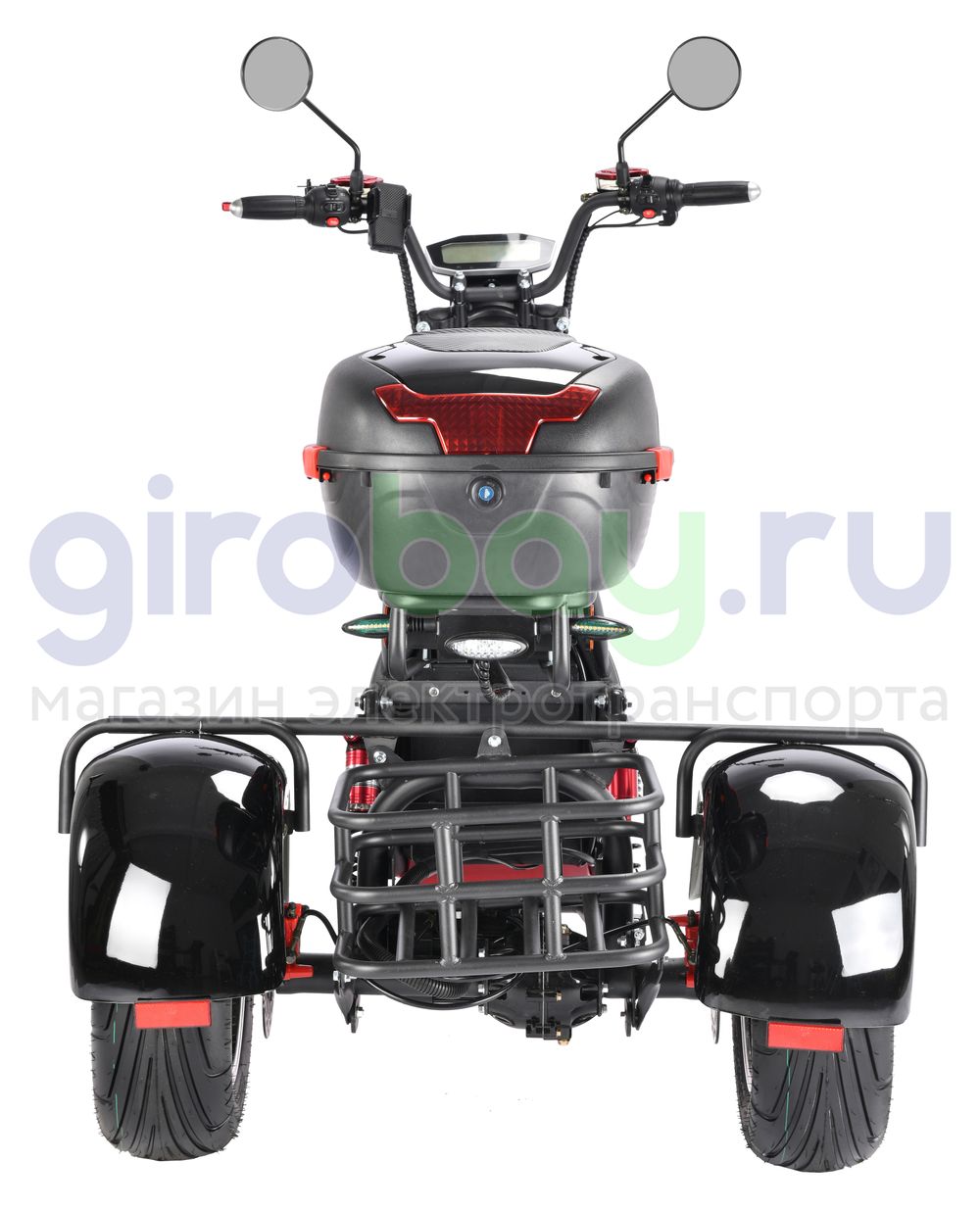 Электроскутер WHITE SIBERIA PRO TRIKE 3000W (Черный) фото №8