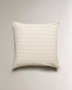 ZARA HOME НАВОЛОЧКА В ПОЛОСКУ, ПЕСОЧНЫЙ