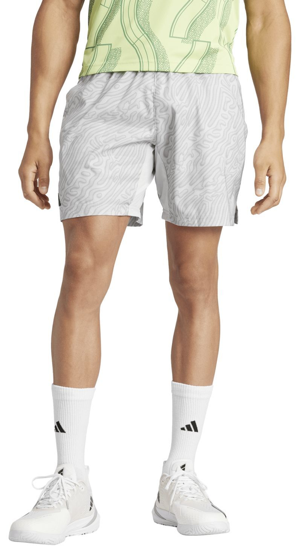 Теннисные шорты Adidas Tennis Heat.Rdy Pro Printed Ergo 7' Short - grey one/charcoal solid grey