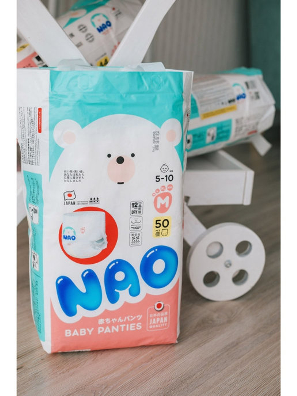 Трусики-подгузники NAO M (5-10 кг) 50 шт