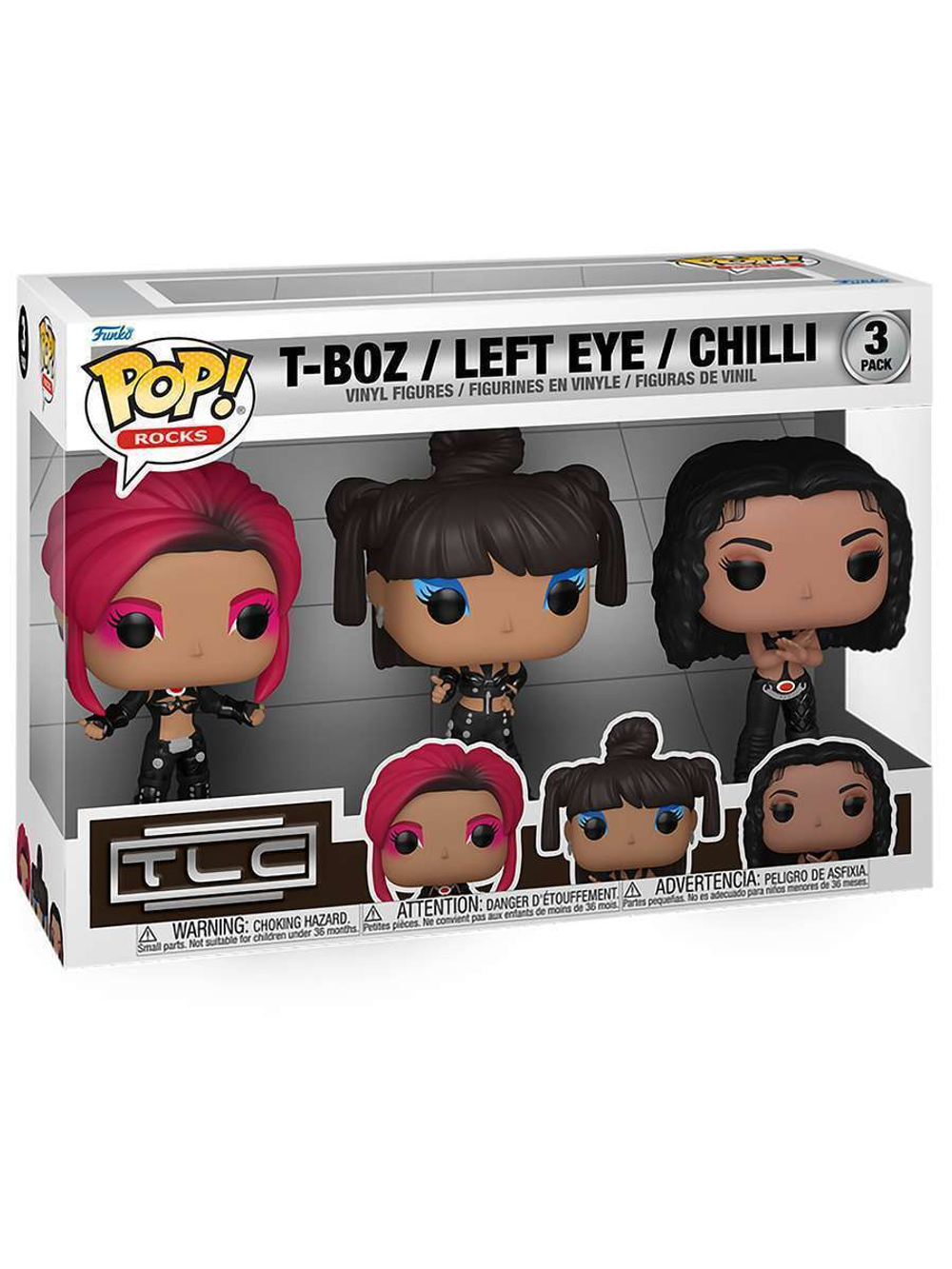 Фигурка Funko POP! Rocks TLC Scrubs T-Boz/Left Eye/Chilly 3PK 79709
