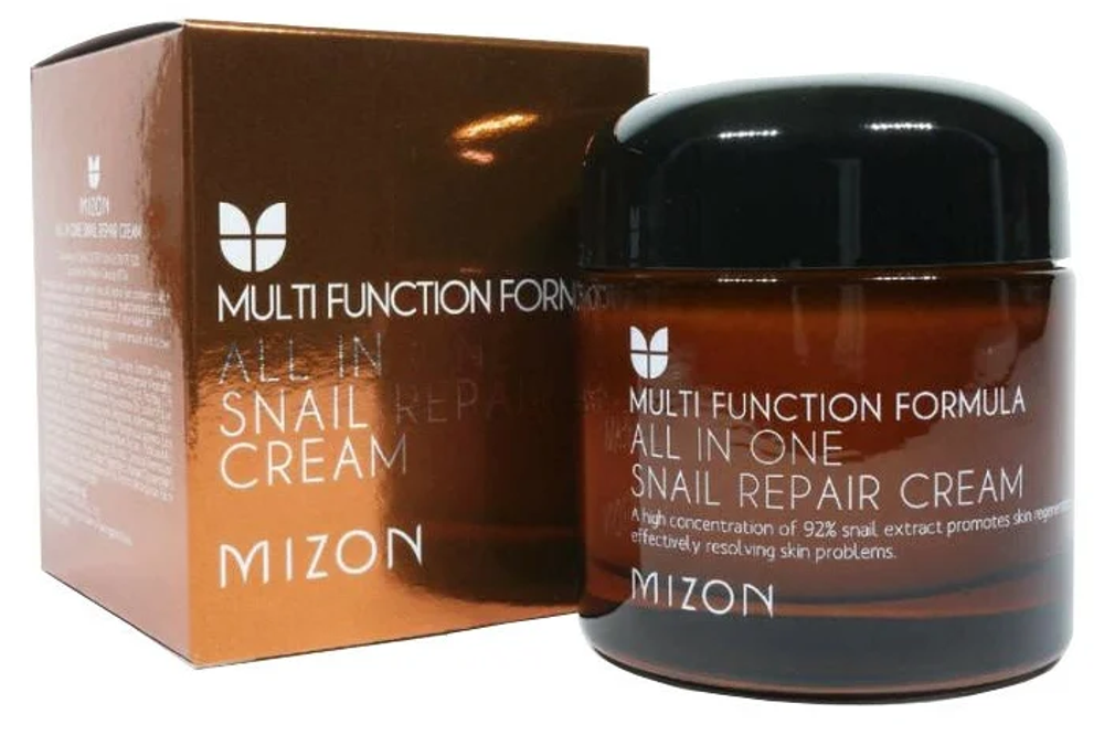 Mizon All in one snail repair cream Крем для лица с экстрактом улитки, 75 мл