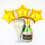 Набор шаров (37''/94 см) Брызги Шампанского, Золото