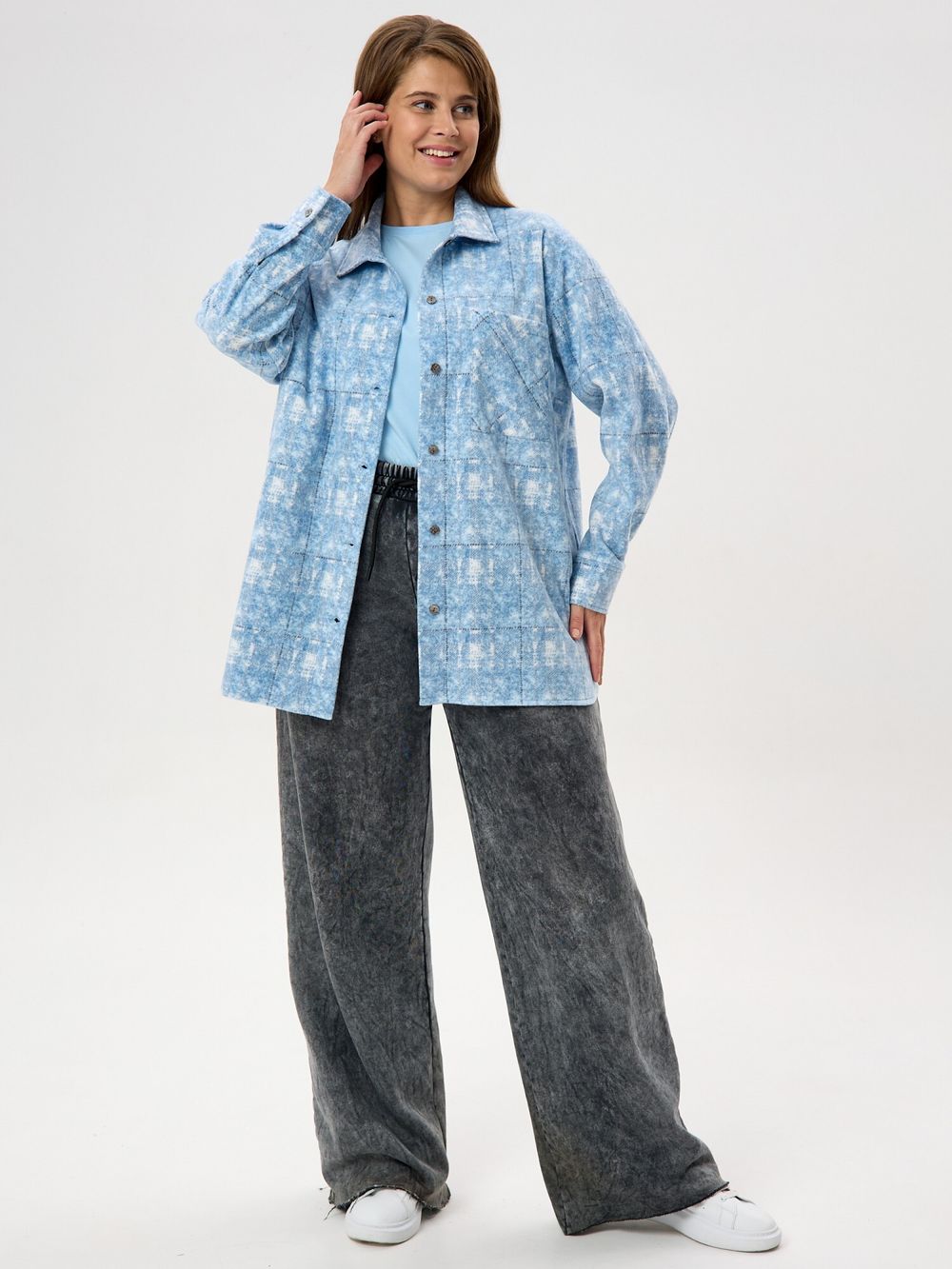 Рубашка Вселенная Виотекс ГОЛУБОЙ