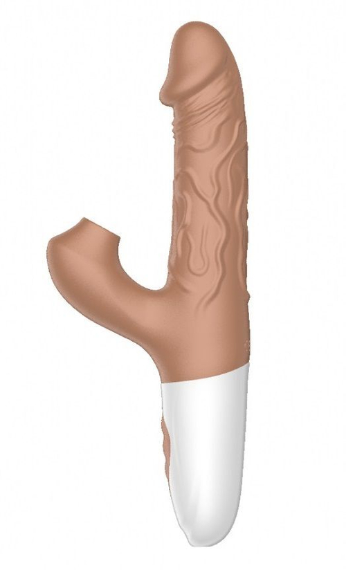 Вибратор-кролик Secwell SW1040 с поступательными движениями, 22,5 см