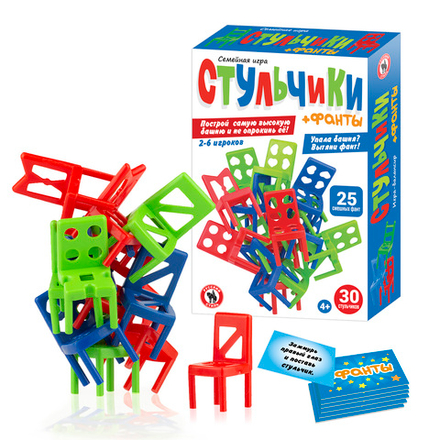 Игра настольная "Стульчики+Фанты" 4+