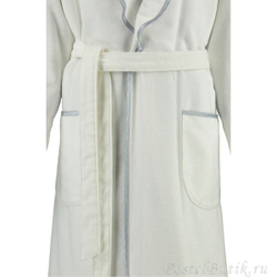 Велюровый халат с воротником 4318 белый от Cawö Германия