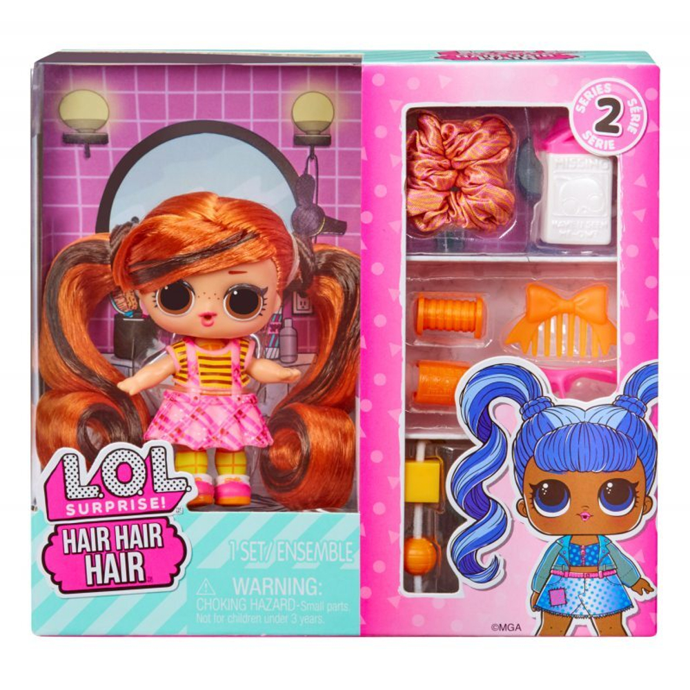 LOL SURPRISE - Арахисовая кукла Buttah с волосами Hair Hair Series 2 584445 D