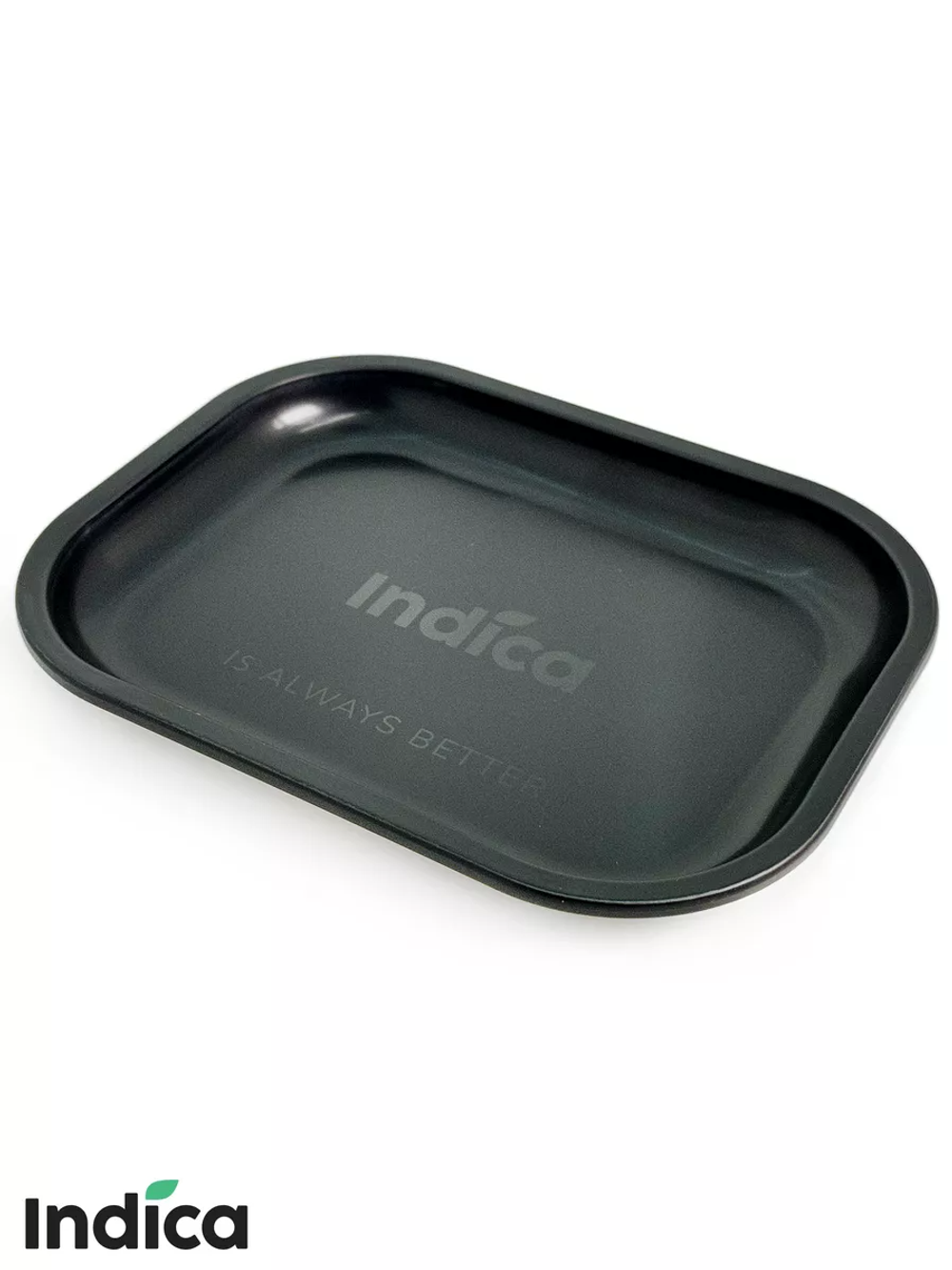 Металлический поднос Indica Black 18x14 СМ для табака и трав