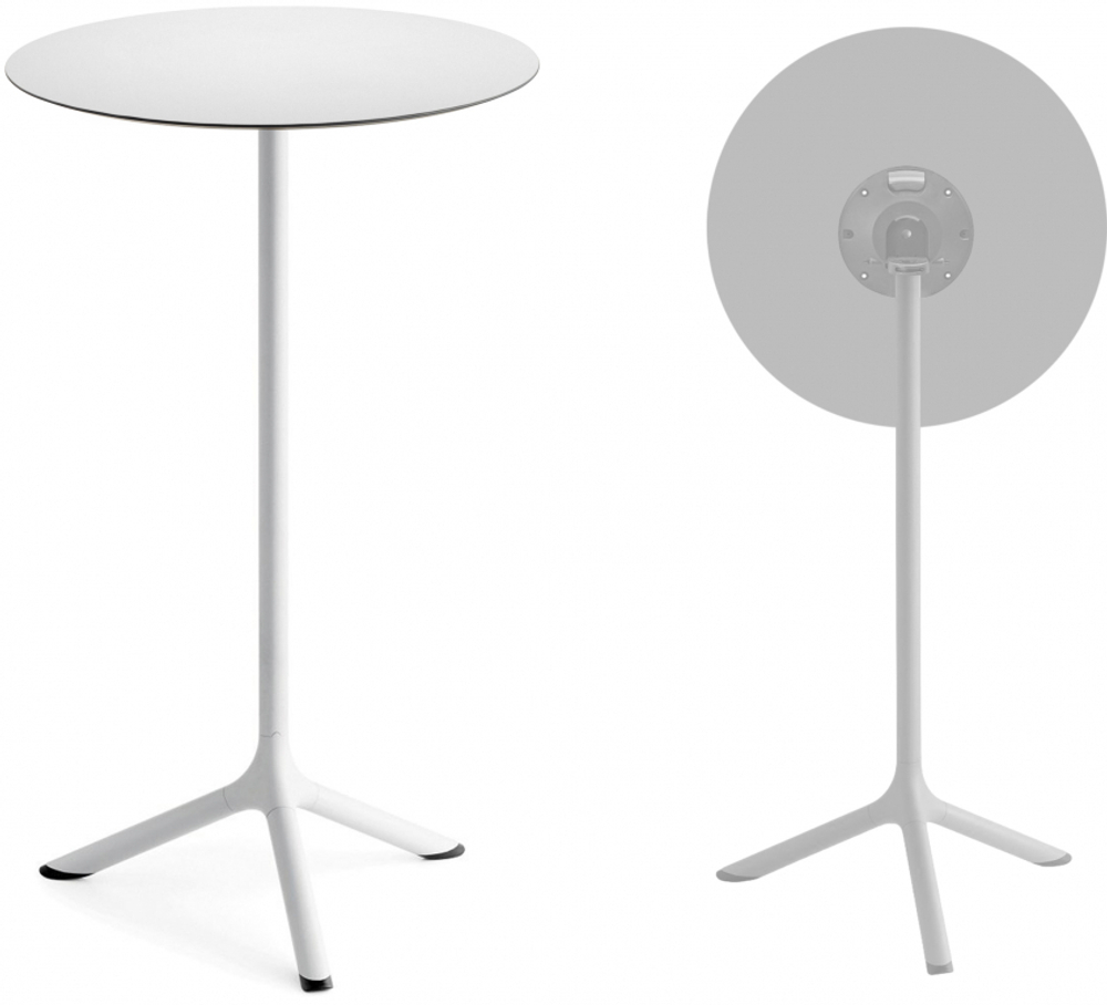 Стол ламинированный барный складной Scab Design Tripe Folding, белый, белый