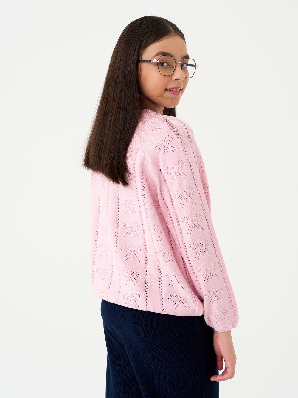 Кардиган для девочки AT1385 розовый