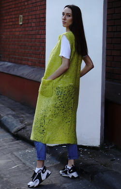 Ажурный жилет "Лайм"