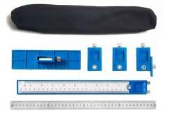 Кондуктор для разметки отверстий под мебельную фурнитуру/ Проектор отверстий/ Комплект с чехлом