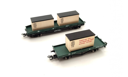Набор платформ с ящиками, СЖД, III эпоха