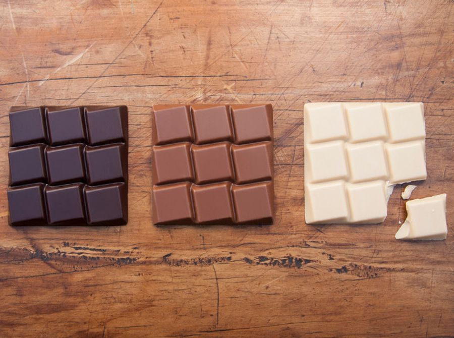 Шоколад: темный, молочный, белый.