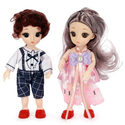 Кукла Классическая-мини 2шт 15см, пакет B2