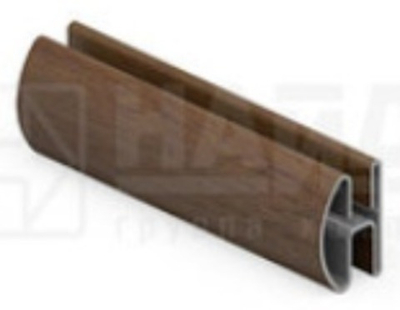 Профиль межсекционный 4*1000 мм, Орех