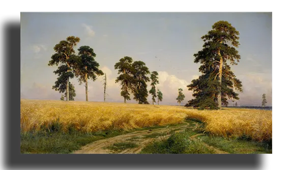 Репродукция "Шишкин - Рожь"