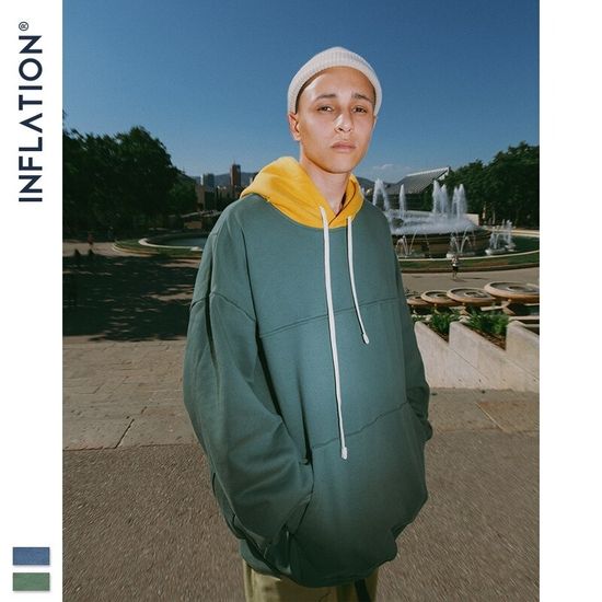 Худи INF Basic Combo Oversize(gray green)