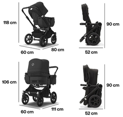 Коляска Bugaboo Donkey 5 Mono Complete 2 в 1 Black/Midnight Black-Midnight Black