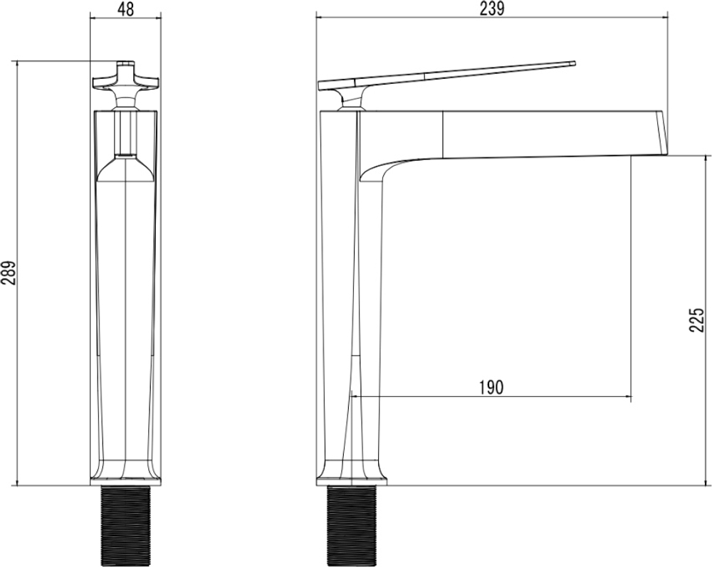 Смеситель для раковины STWORKI Аулум S06020BG матовый черный, матовое золото + донный клапан SD-001GM матовое золото