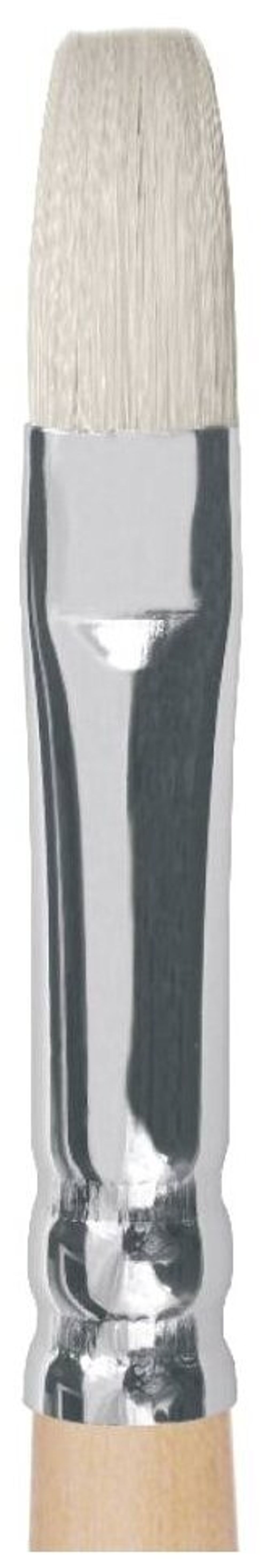 Кисть художественная ROUBLOFF (Рублев) щетина, плоская, № 22, длинная ручка, ЖЩ2-22,02Б