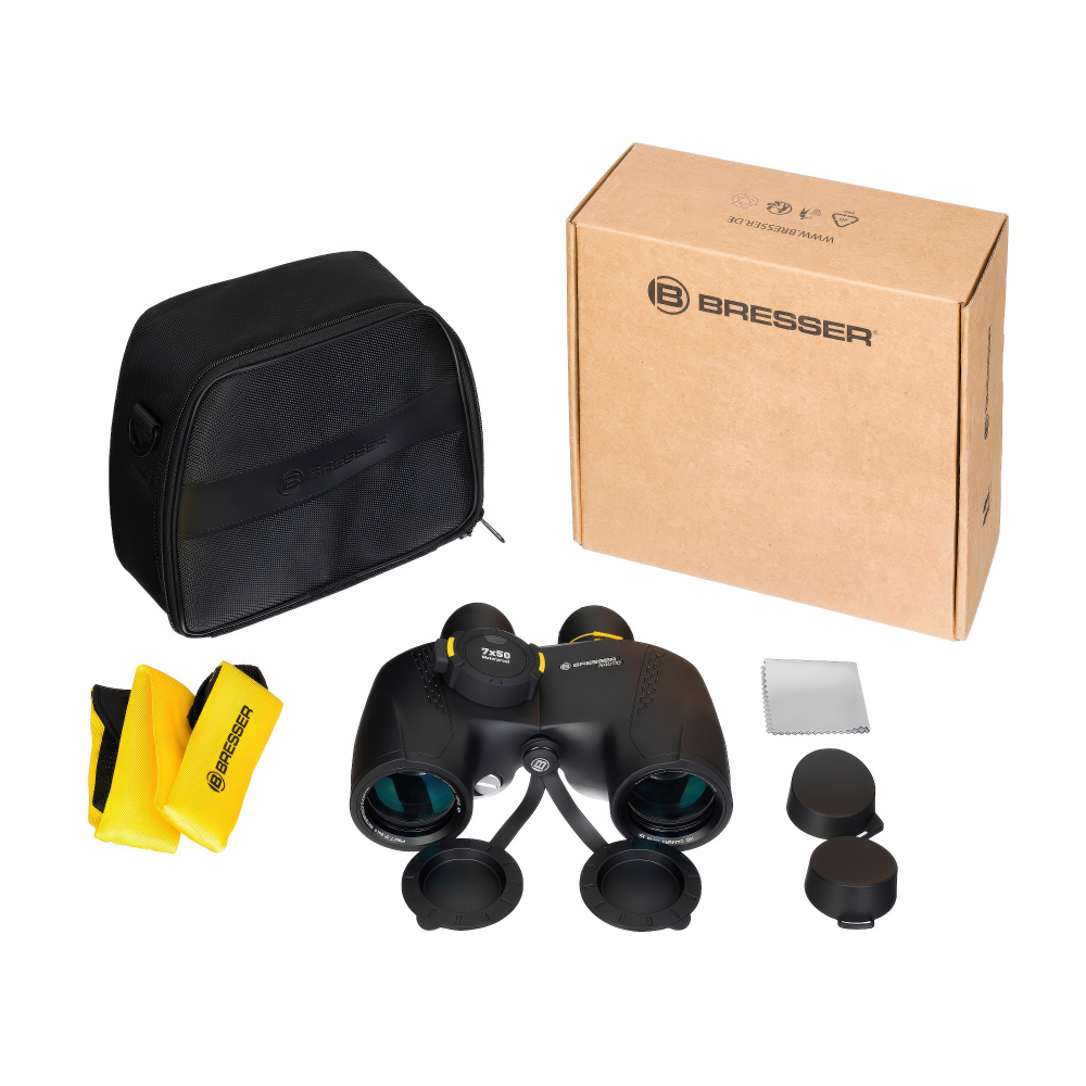 Бинокль Bresser Nautic 7x50 Gen. II, с компасом - Комплект поставки