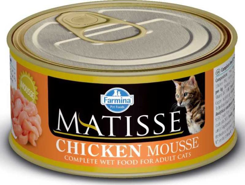 Консервы FARMINA Matisse для взрослых кошек всех пород с курицей - 85 гр