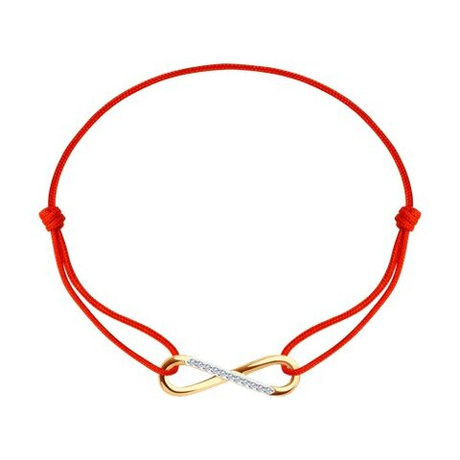 Браслет из золота с фианитами